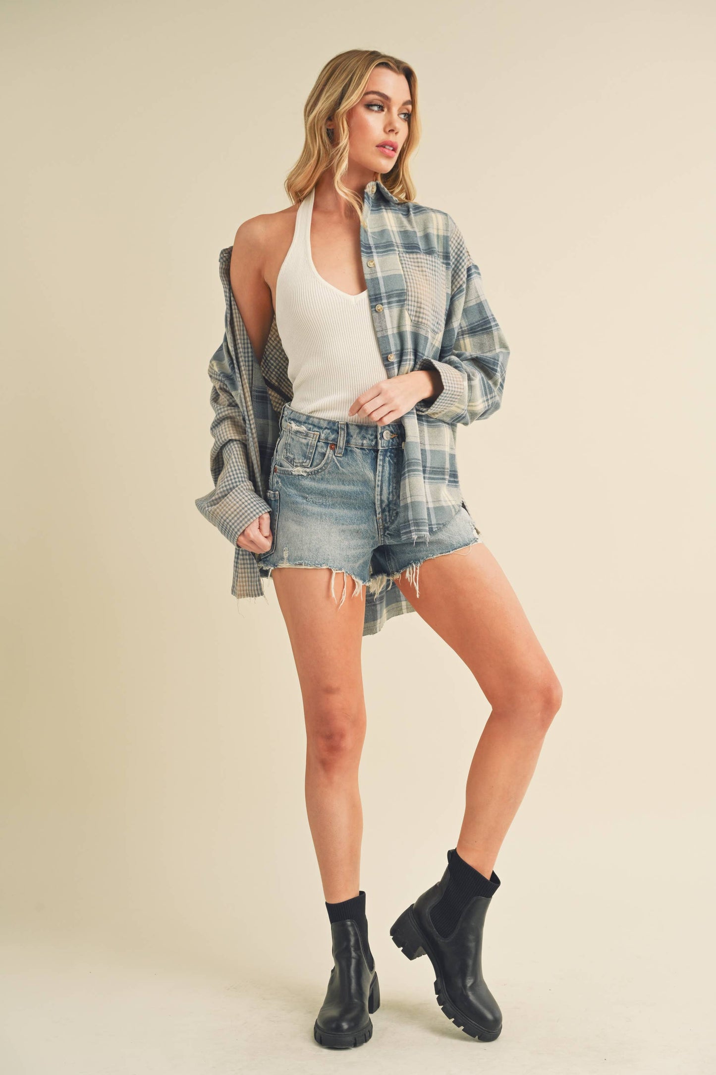 AEMI + CO - 8376EN Kambrie Plaid Flannel Shirt 1