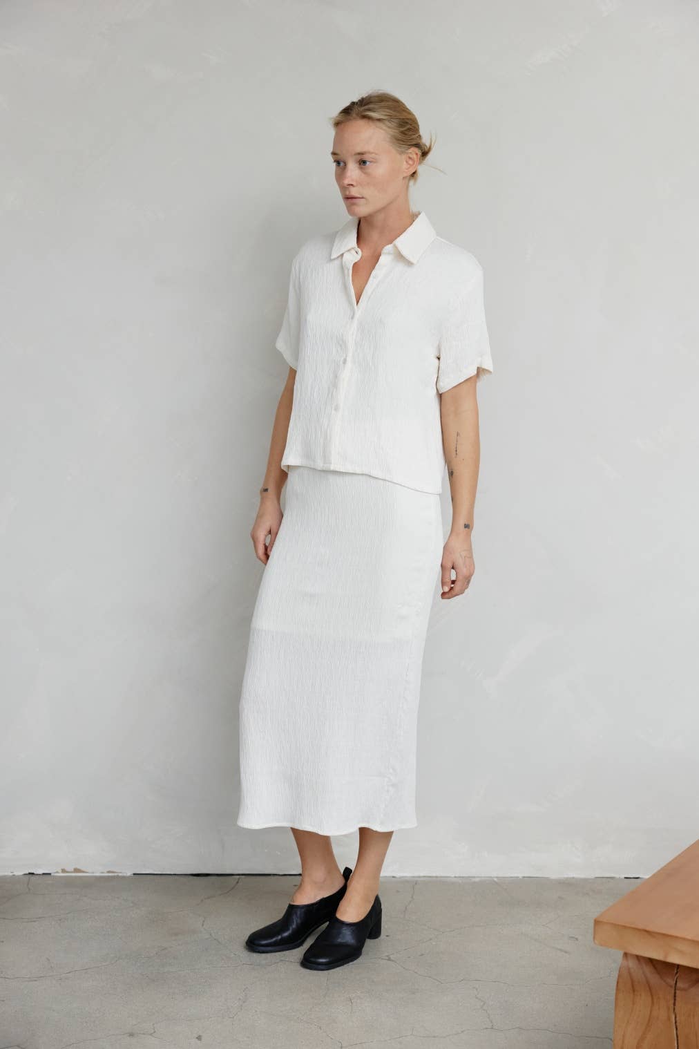 MOD REF - The Miranda Top | Textured Button-Down Top