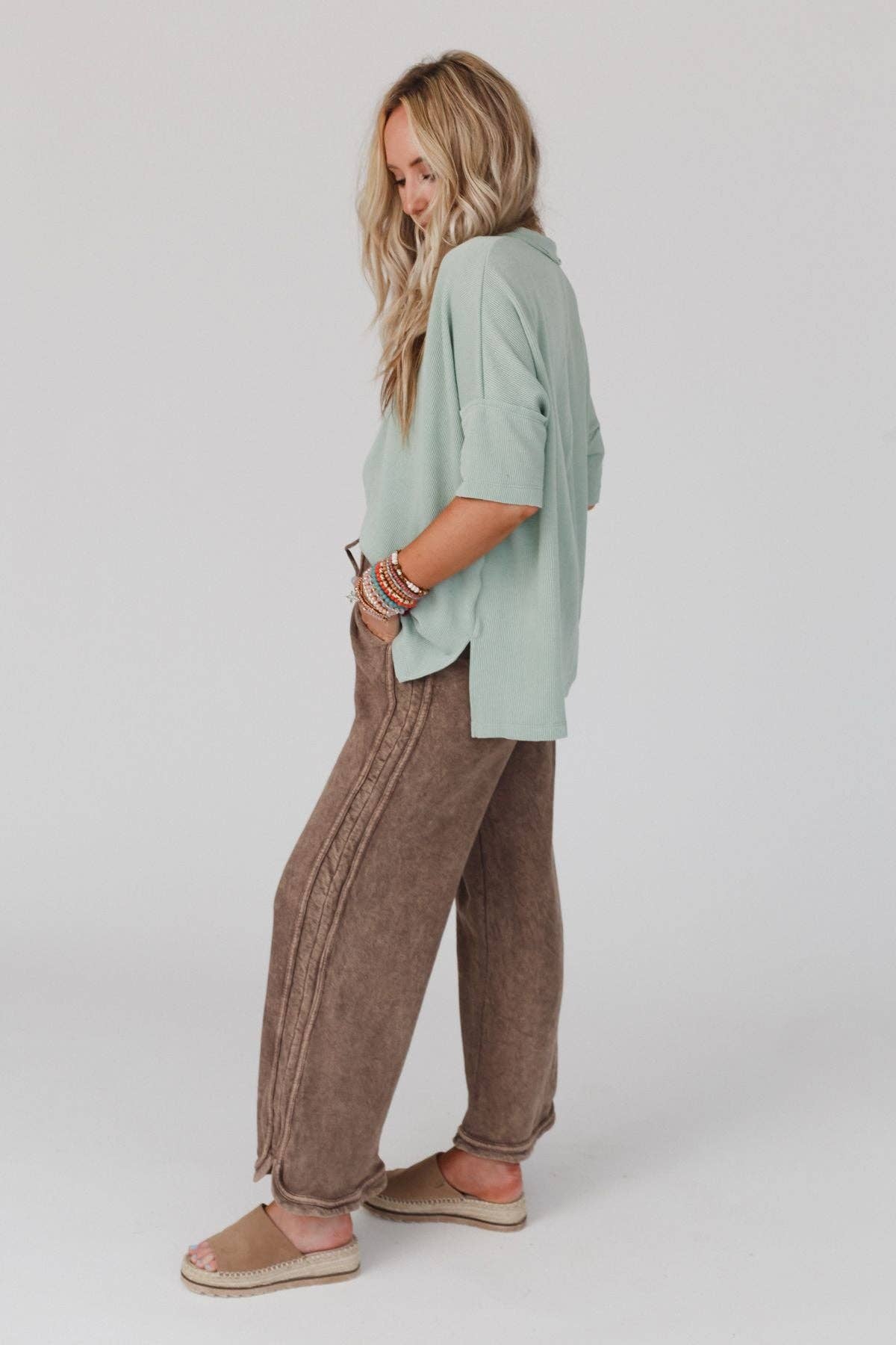 Three Bird Nest - So Comfy Wide Leg Full Pant - New Mocha