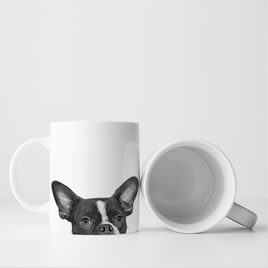 Perkie Prints - Peeking Boston Terrier Mug