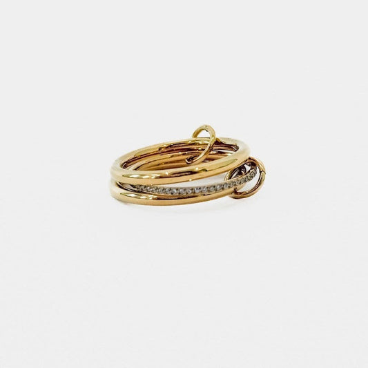 Pretty Simple - Layered In Diamonds Ring - WATERPROOF