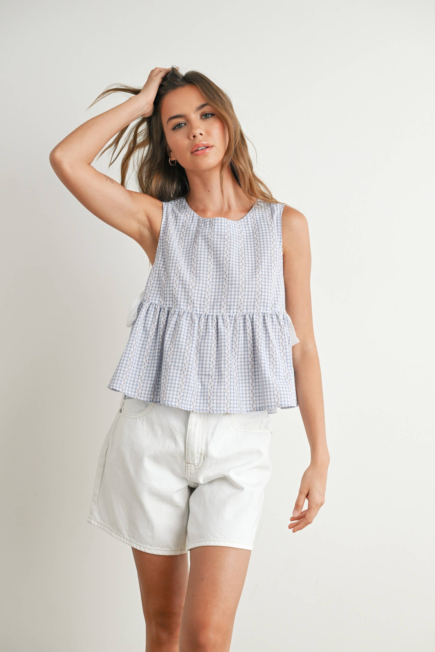 BUTTERMELON - Sky Meadow Peplum Top - BMT7750