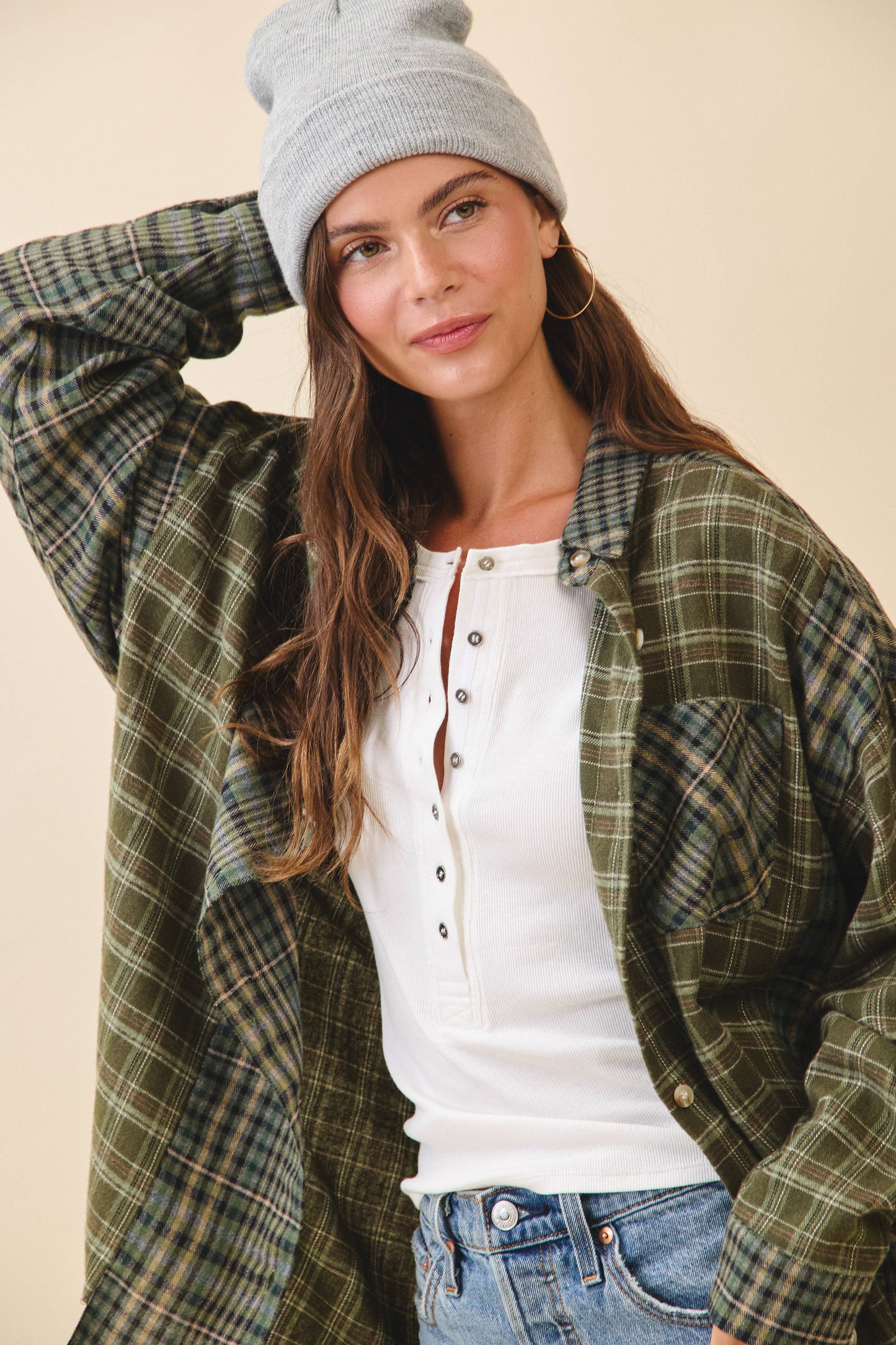 AEMI + CO - 8376EN Kambrie Plaid Flannel Shirt 1