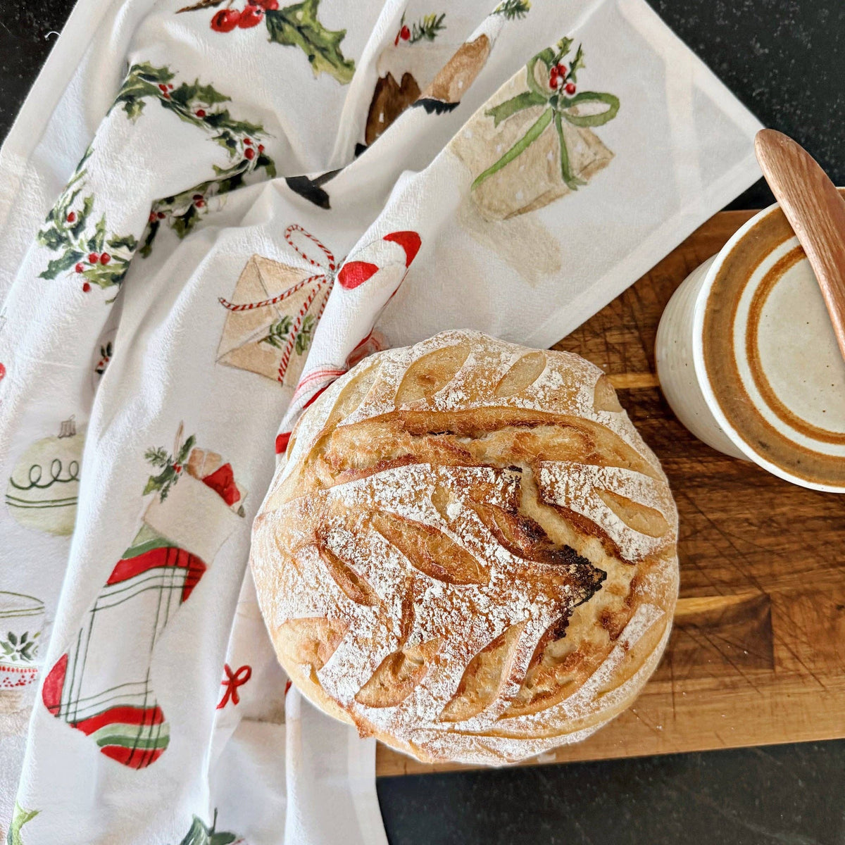 emily lex studio - Classic christmas cotton tea towel