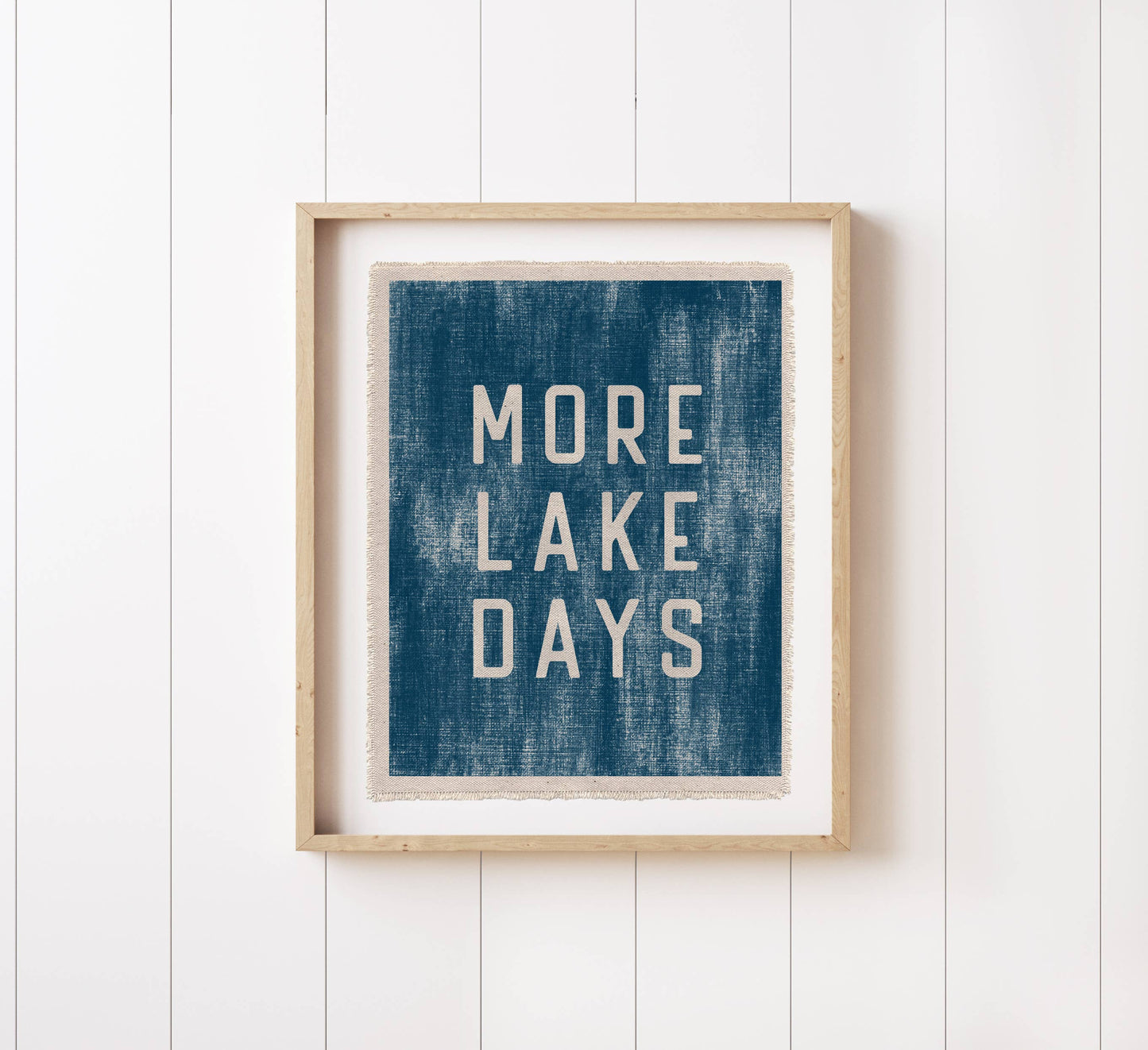 Perfect Day Print Co - More Lake Days Canvas Art Print, Lake House Wall Art Flag